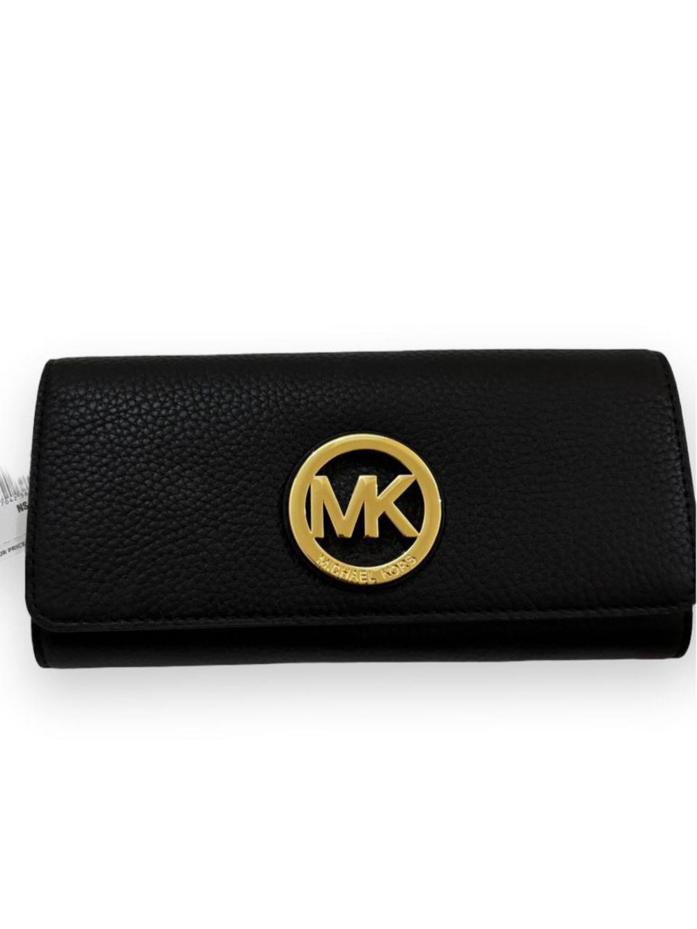 Michael kors black leather wallet 10 cards slot.